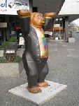 Un des ours qui décore la ville depuis quelques années