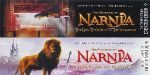 Marque page Narnia avec d'un côté Aslan et de l'autre Lucy et l'armoire magique