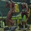 Statues des faunes, des castors et de la cloche