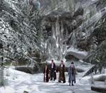 Les 4 Pevensie devant le château de Jadis