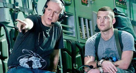 James Cameron et Sam Worthington